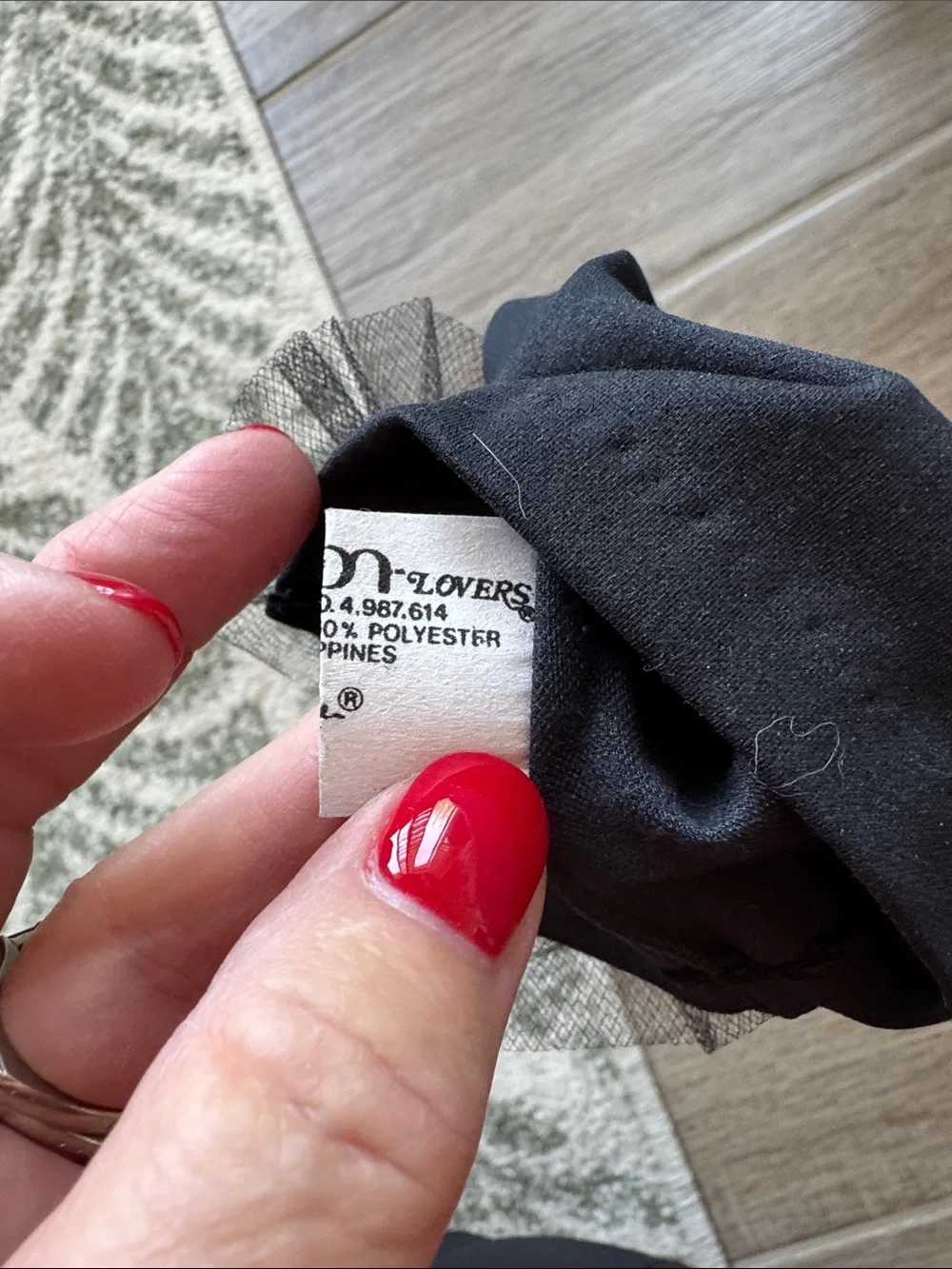 Vintage Cotton Lovers size B gloves with tulle and bows
